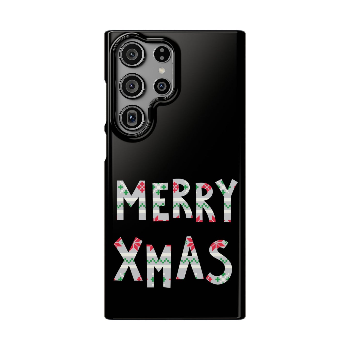 Leeds United "Merry Xmas" Red &  Green Emblem Snap Case: Christmas  Edition