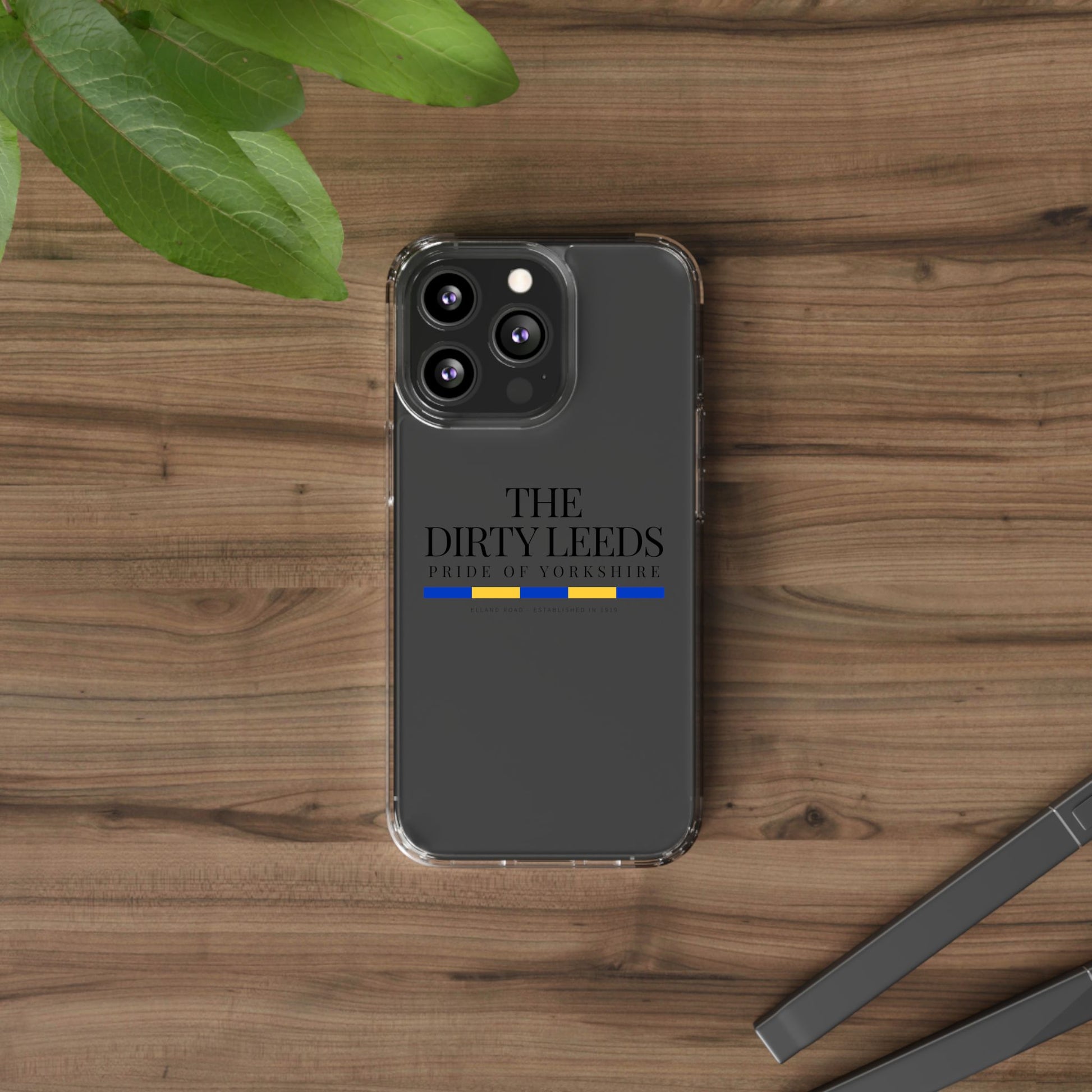 LUFC “The Dirty Leeds: Pride of  Yorkshire” Clear Phone Case - Lufcnews.co.uk
