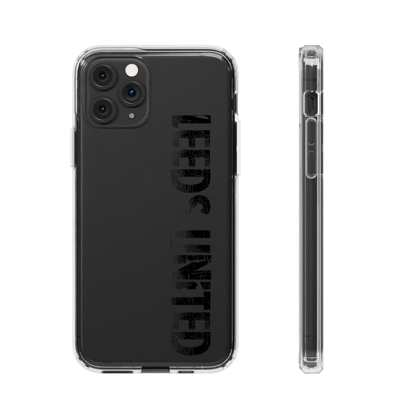 LUFC “LEEDS UNITED” Clear  Impact-Resistant Case