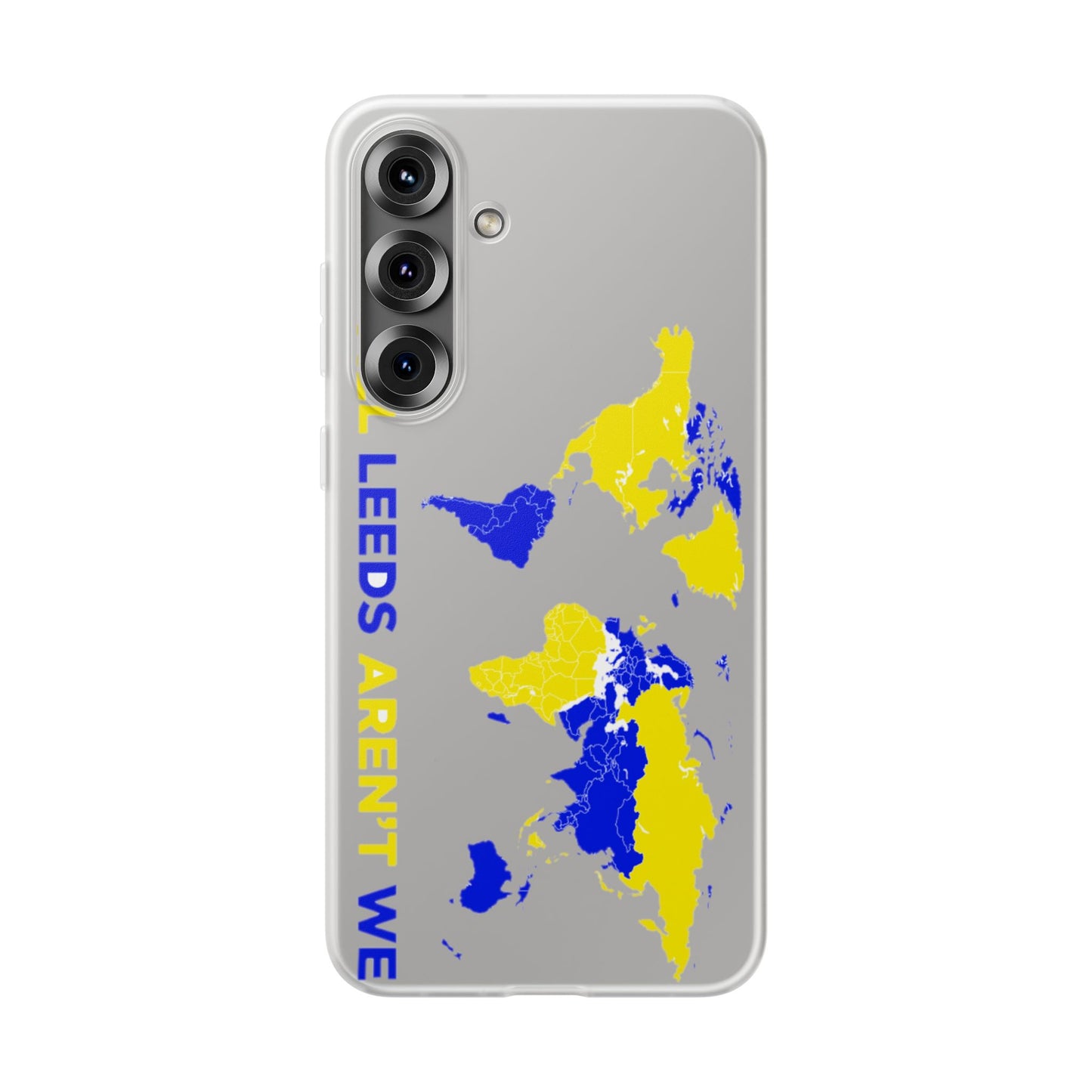 LUFC 'All Leeds Aren't We' World  Map: Flexi Case