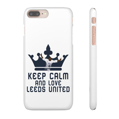 Funda para teléfono Snap - Mantenga la calma y ame al Leeds United