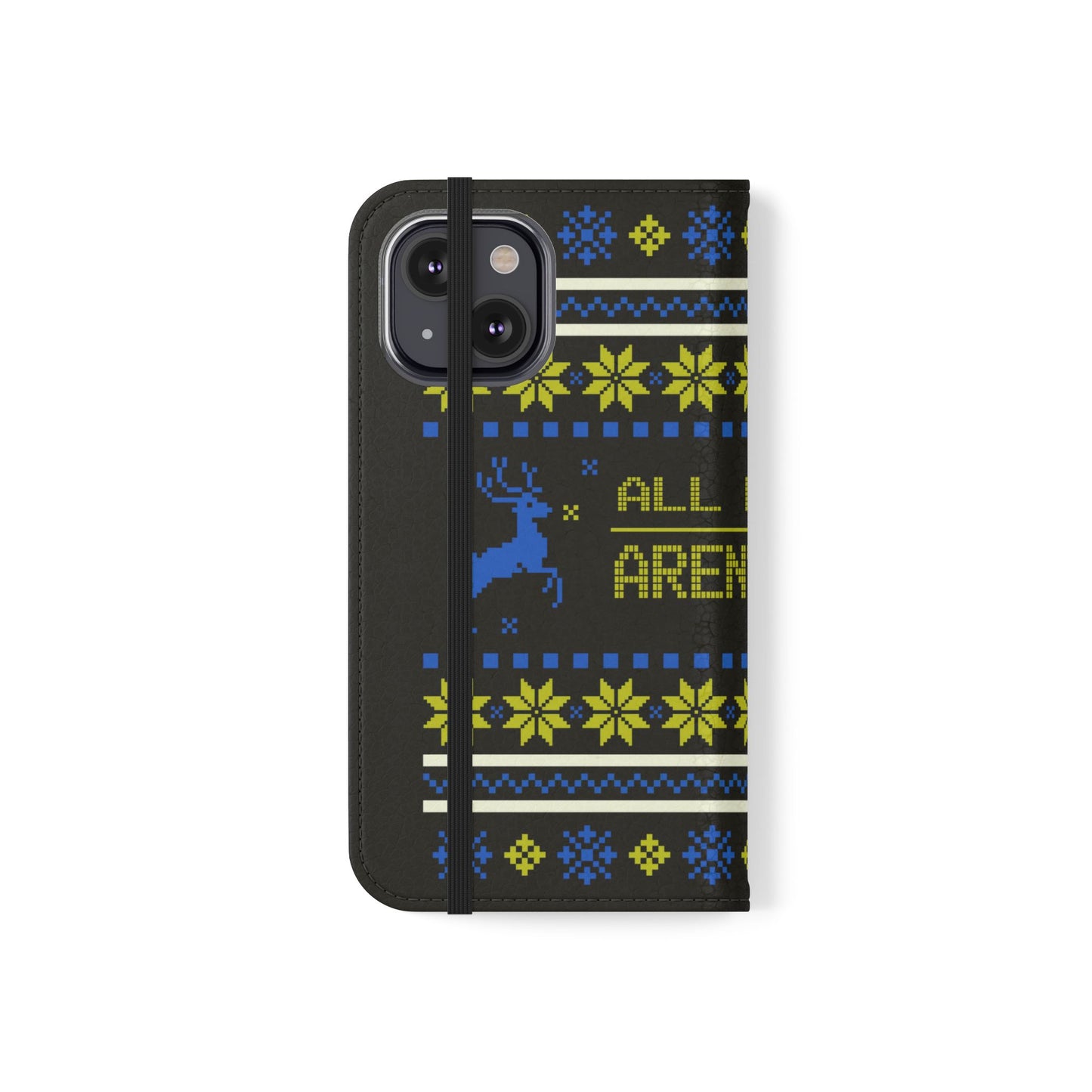 LUFC "All Leeds Aren't We" Flip Case  Phone Wallet: Christmas Edition