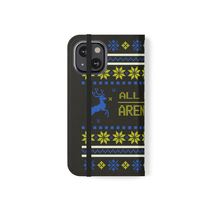 LUFC "All Leeds Aren't We" Flip Case  Phone Wallet: Christmas Edition