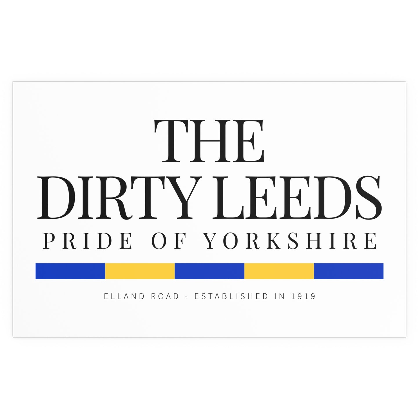 20 LUFC “Leeds United” Silk Poster - Lufcnews.co.uk