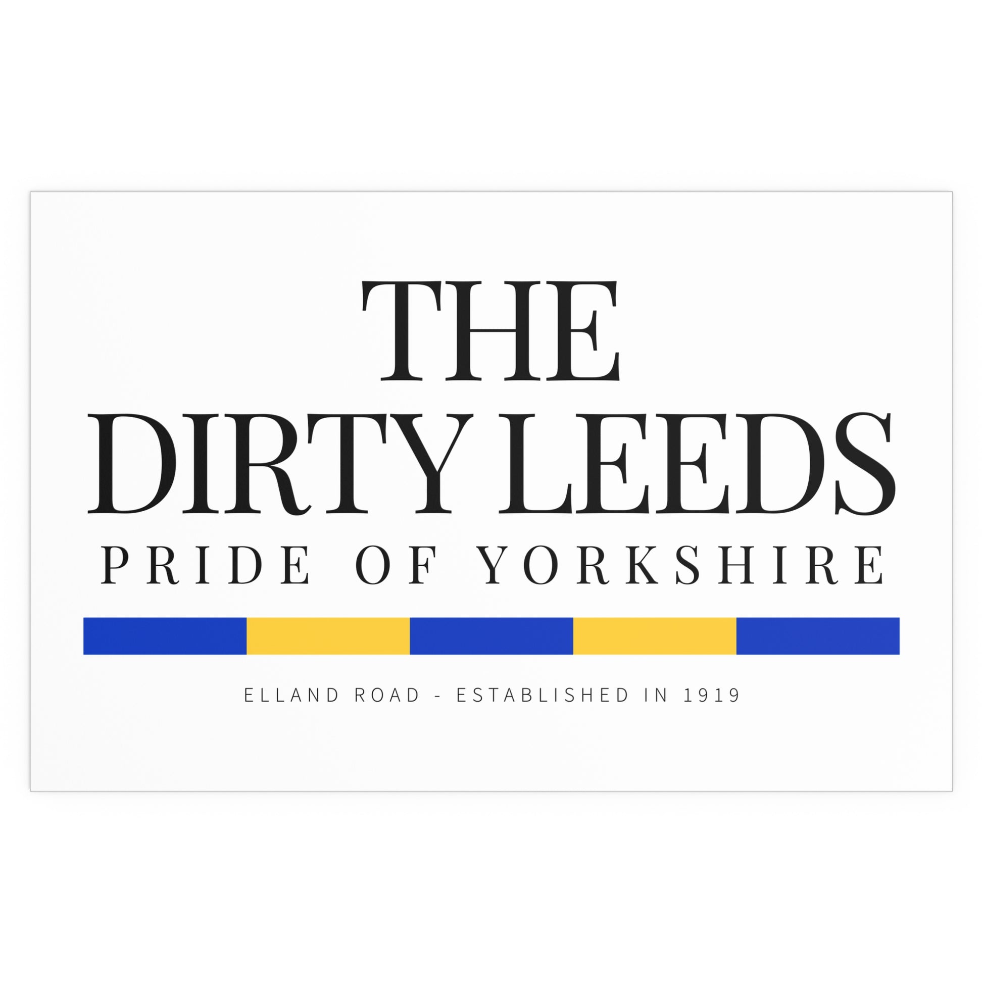 20 LUFC “Leeds United” Silk Poster - Lufcnews.co.uk