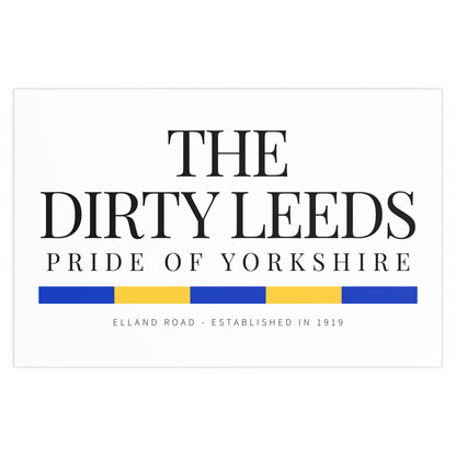 20 LUFC “Leeds United” Silk Poster - Lufcnews.co.uk