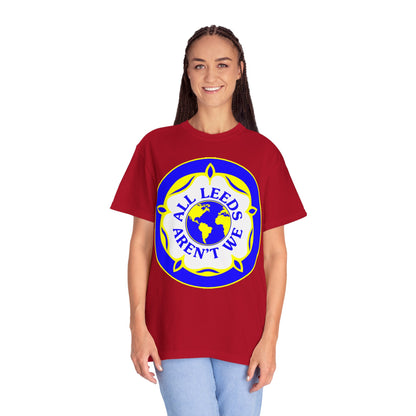 LUFC “All Leeds Aren’t We” Globe  Tee: Unisex Supporters Edition