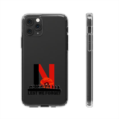 Leeds United “LEST WE FORGET”  Clear Impact-Resistant Case - Lufcnews.co.uk