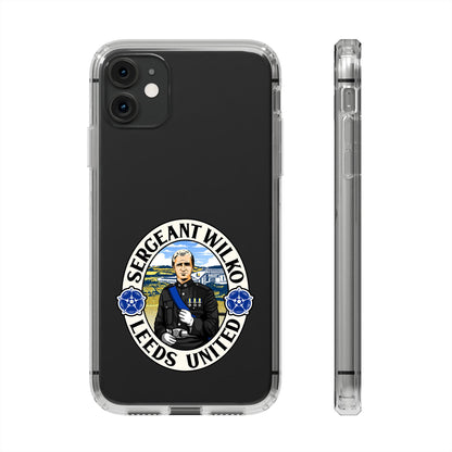 Leeds United “SERGEANT WILKO”  Clear Impact-Resistant Case - Lufcnews.co.uk