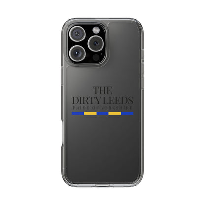 LUFC “The Dirty Leeds: Pride of  Yorkshire” Clear Phone Case - Lufcnews.co.uk