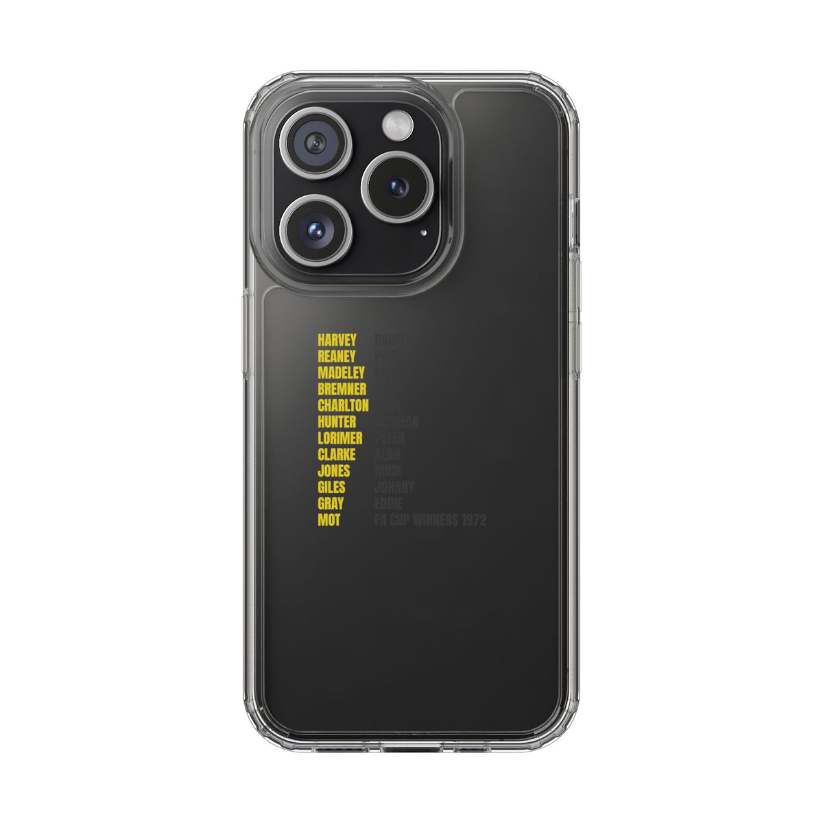 Clear Phone Case - 1972 FA Cup Winners