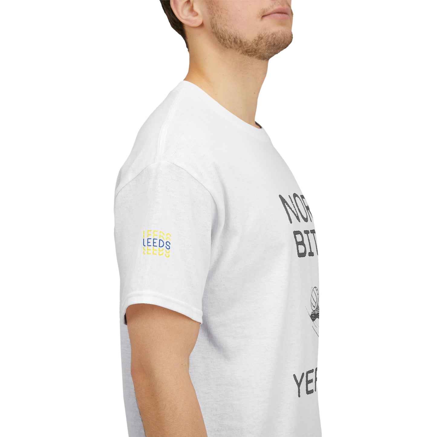 LUFC “Norman Bites Yer Legs” Tee:  Unisex Heavy Cotton Edition