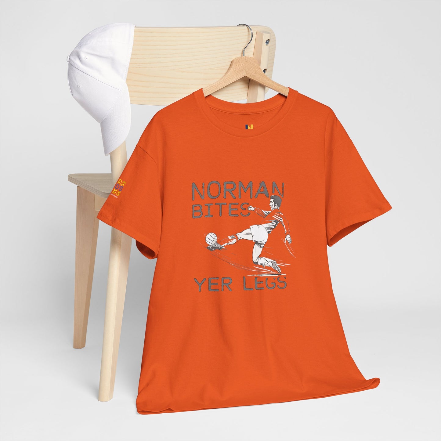 LUFC “Norman Bites Yer Legs” Tee:  Unisex Heavy Cotton Edition