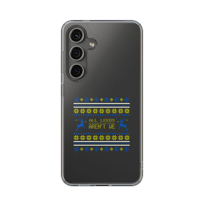 LUFC "All Leeds Aren't We" Clear  Impact-Resistant Case: Christmas  Edition - Lufcnews.co.uk