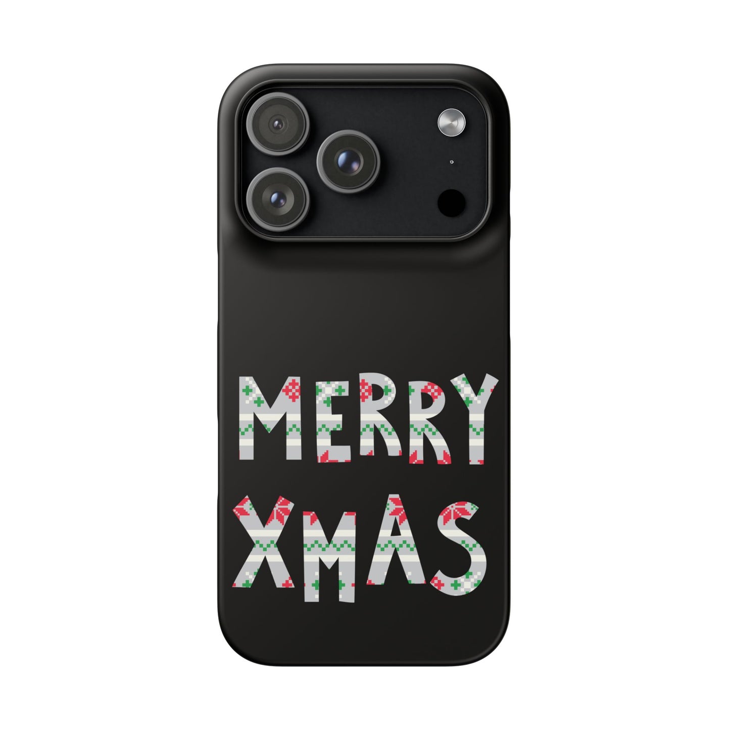 Leeds United "Merry Xmas" Red &  Green Emblem Snap Case: Christmas  Edition