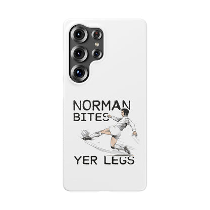 Leeds United Norman Bites "YER  LEGS" Snap Case