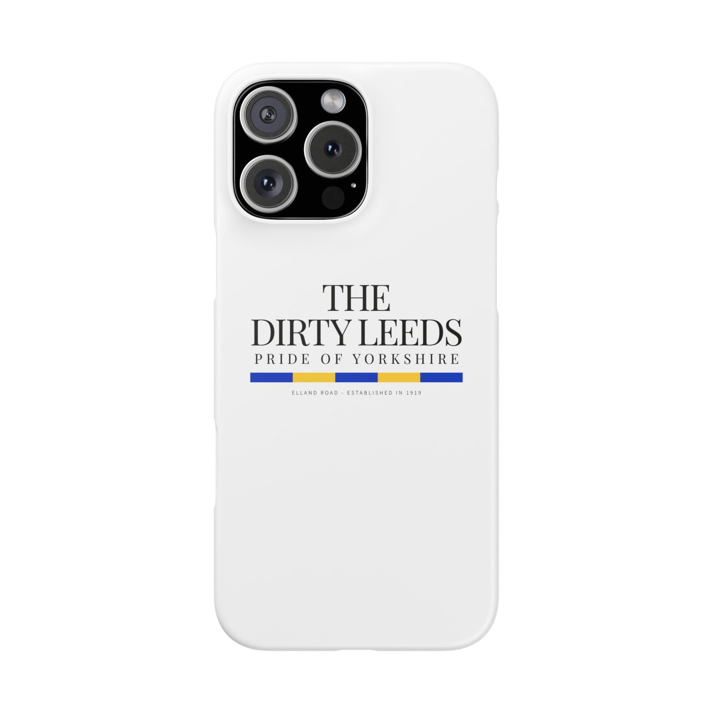 LUFC “The Dirty Leeds: Pride of  Yorkshire” Snap Case