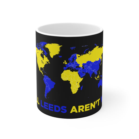 LUFC “All Leeds Aren’t We” World Map  Mug