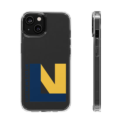 Leeds United “LUFCNEWS.CO.UK”  Clear Impact-Resistant Case - Lufcnews.co.uk