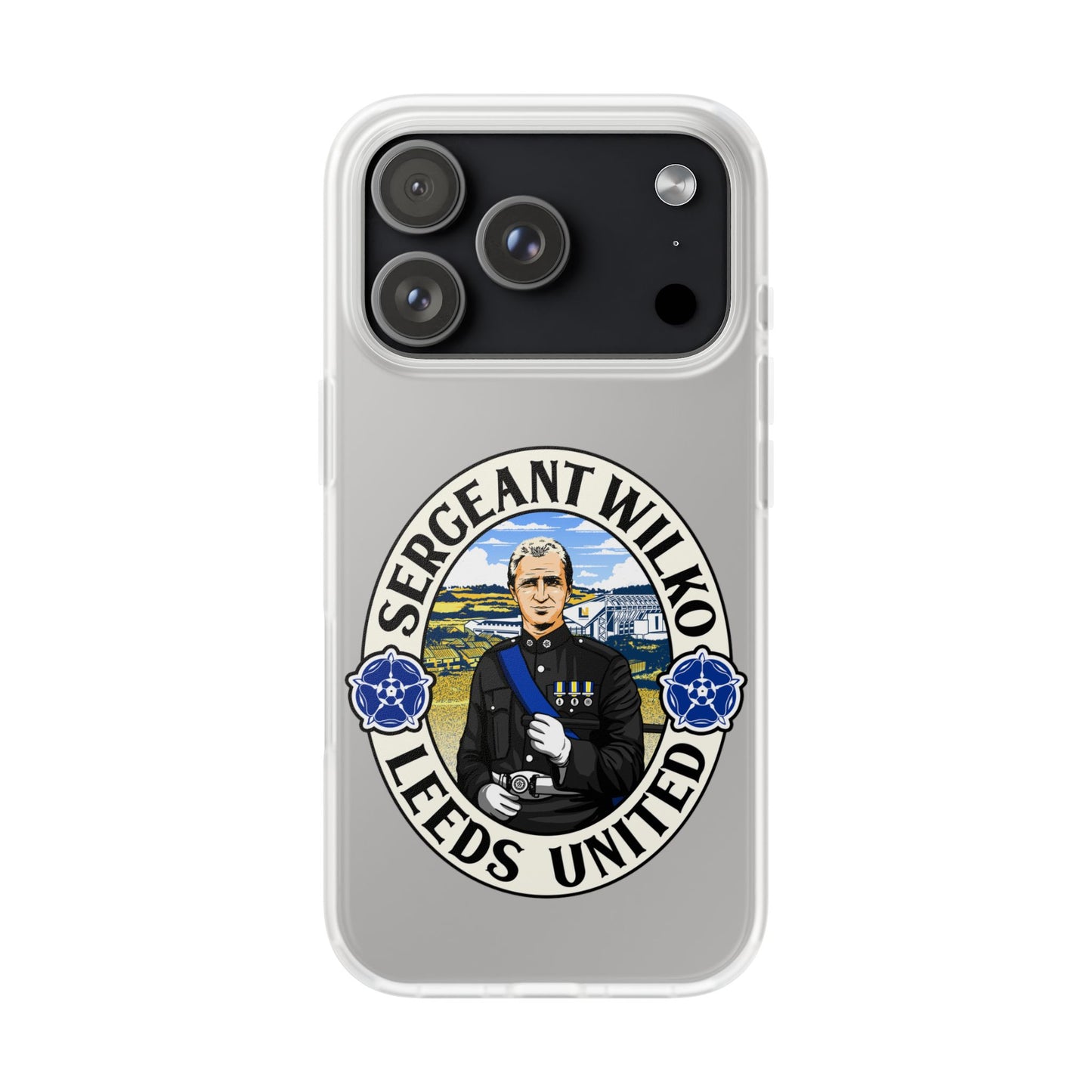 Leeds United 'SERGEANT WILKO'  Retro Football: Flexi Case