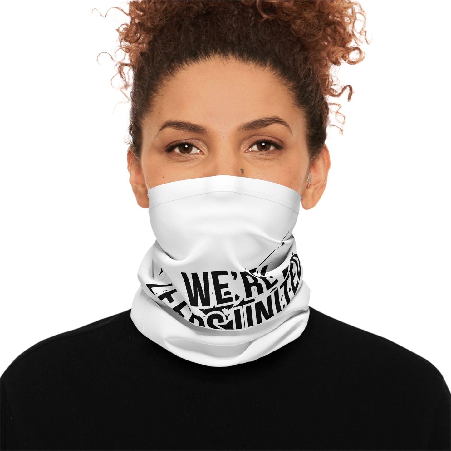 LUFC “We’re Leeds United” Winter  Neck Gaiter: Fleece-Lined Cold  Weather Essential