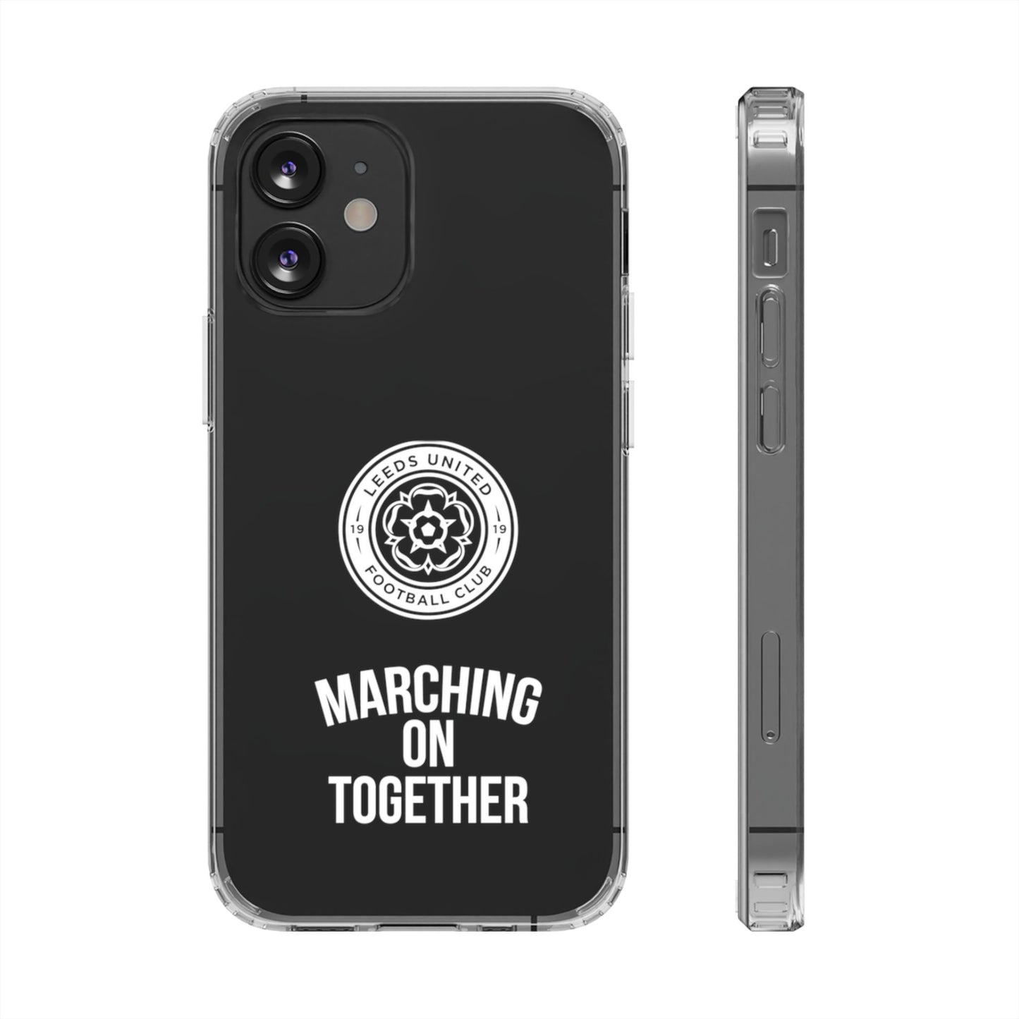 Leeds United “Marching On  Together” Clear Impact-Resistant  Case