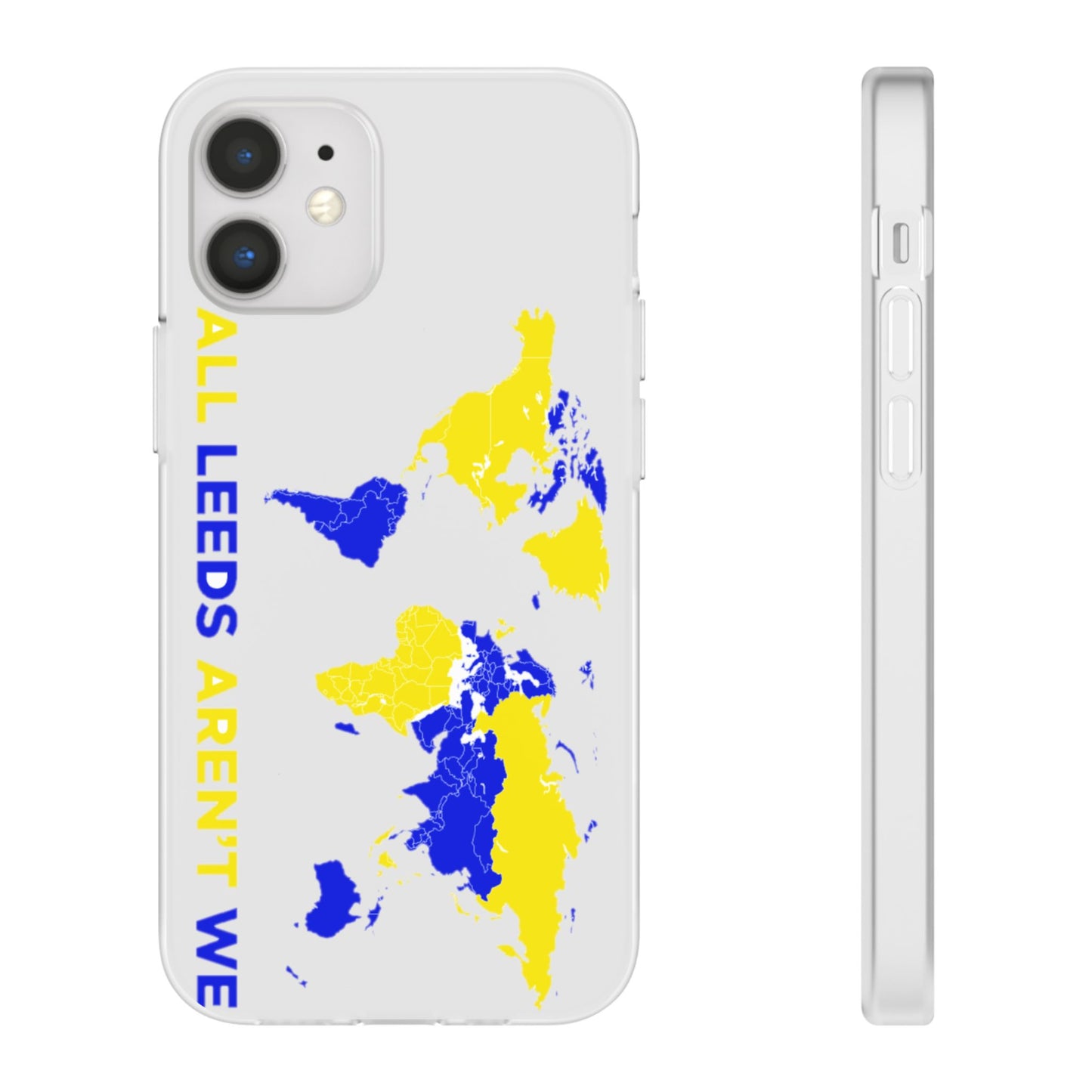 LUFC 'All Leeds Aren't We' World  Map: Flexi Case