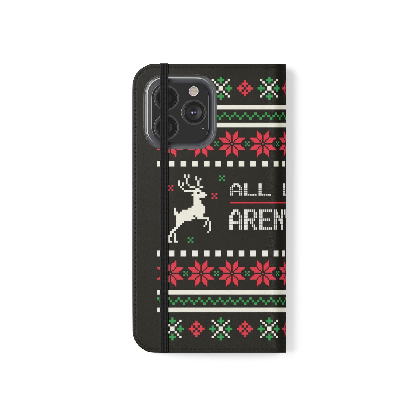 LUFC "All Leeds Aren't We" Flip Case  Phone Wallet: Christmas Edition