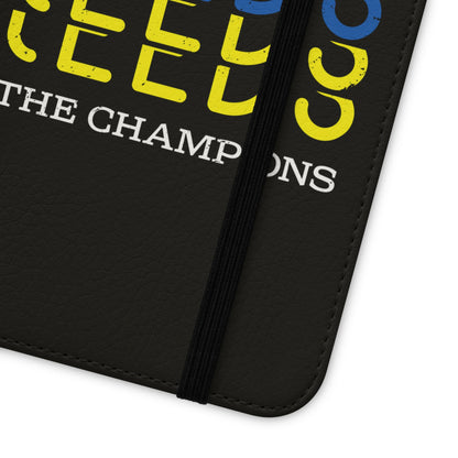 LUFC "LEEDS The Champions" Flip  Case Phone Wallet