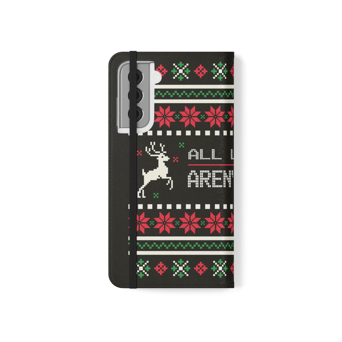 LUFC "All Leeds Aren't We" Flip Case  Phone Wallet: Christmas Edition