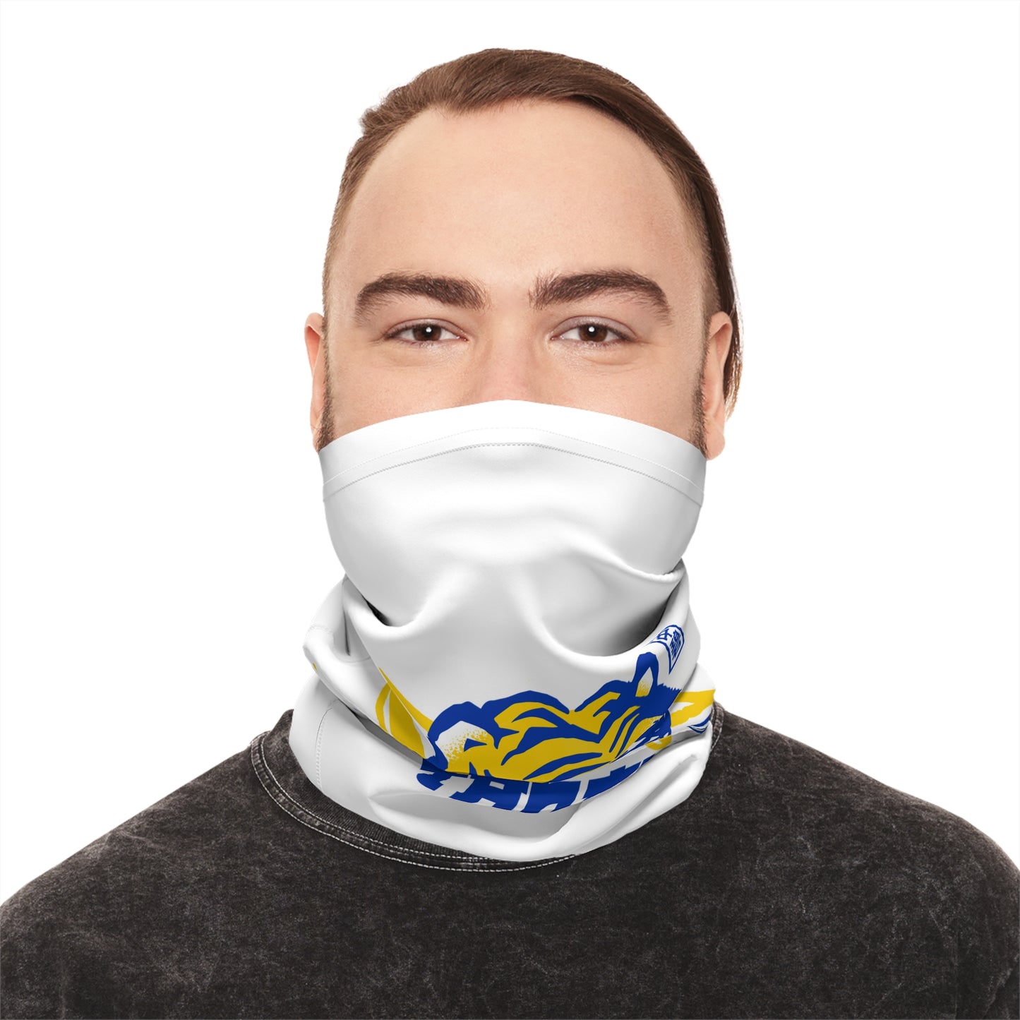 LUFC “AO TANAKA” Winter Neck  Gaiter: Show Your Leeds United Pride  in Yellow & Blue