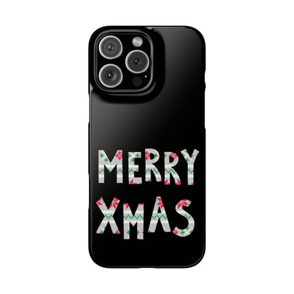 Leeds United "Merry Xmas" Red &  Green Emblem Snap Case: Christmas  Edition