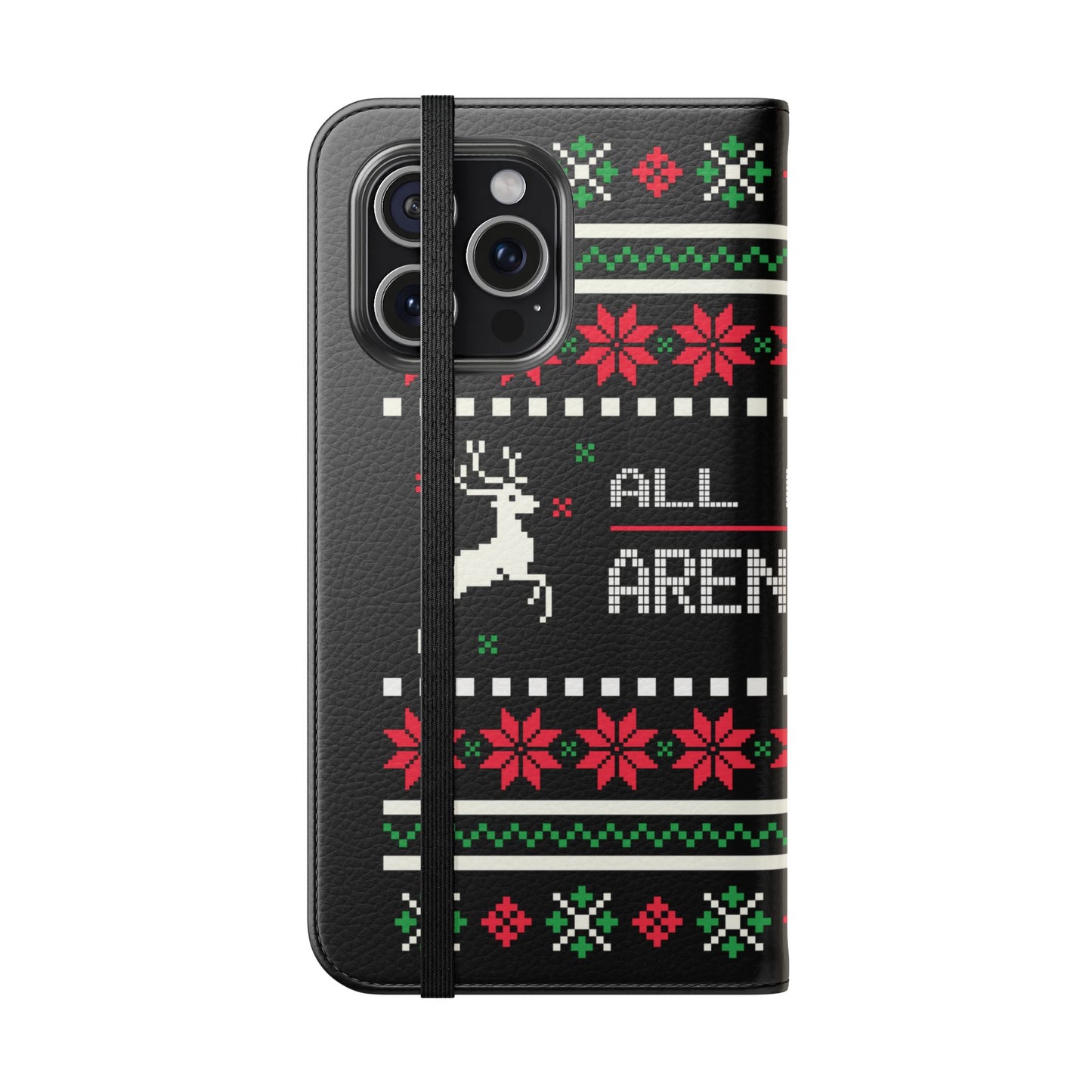 LUFC "All Leeds Aren't We" Flip Case  Phone Wallet: Christmas Edition