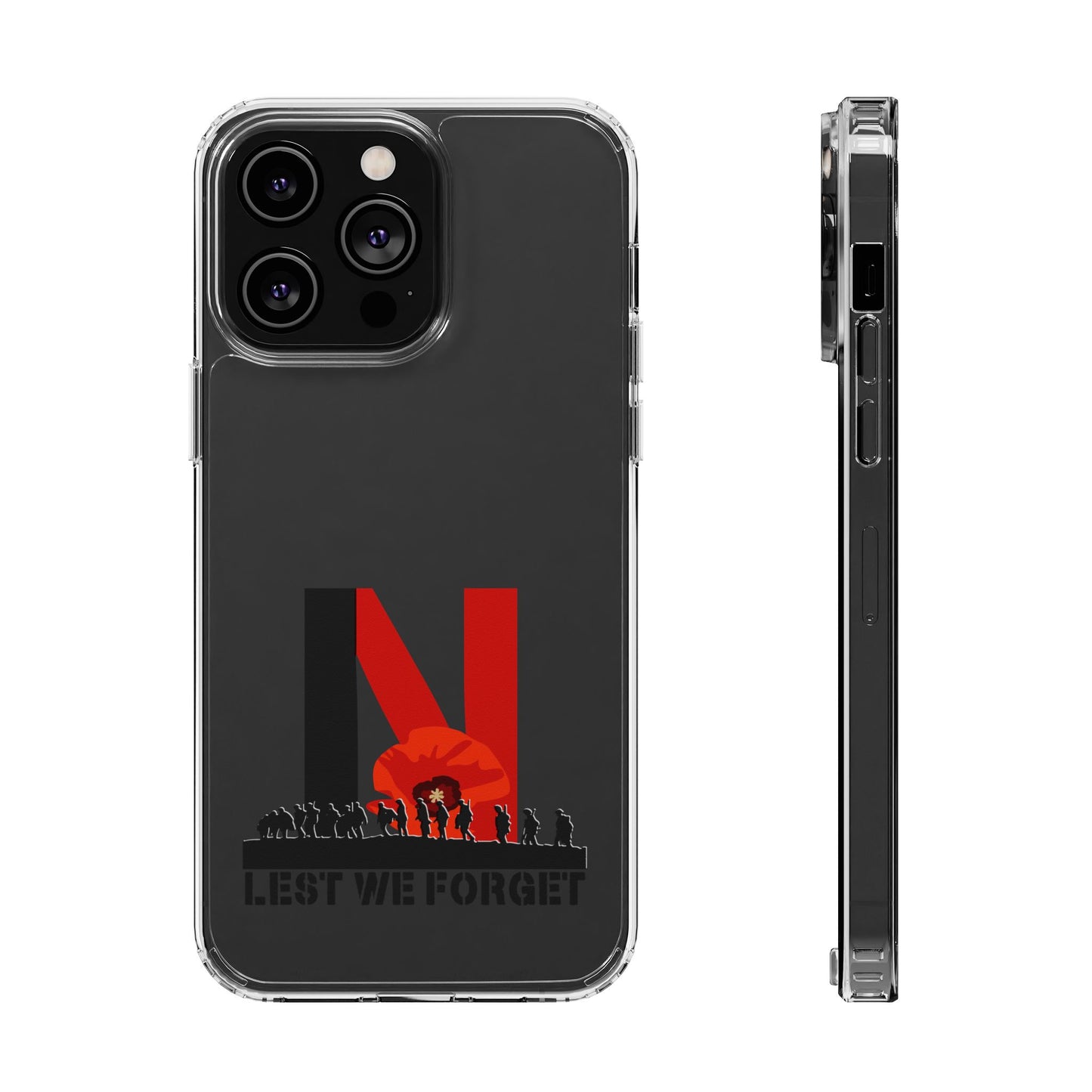 Leeds United “LEST WE FORGET”  Clear Impact-Resistant Case