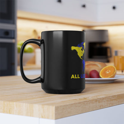 LUFC “All Leeds Aren’t We” World Map  Mug