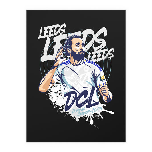Vibrant Silk Poster “LEEDS: Dominic  Calvert-Lewin” Wall Art for Home - Lufcnews.co.uk