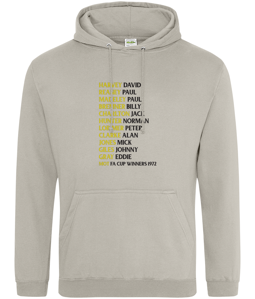 LUFC 1972 FA Cup Winners Hoodie Women