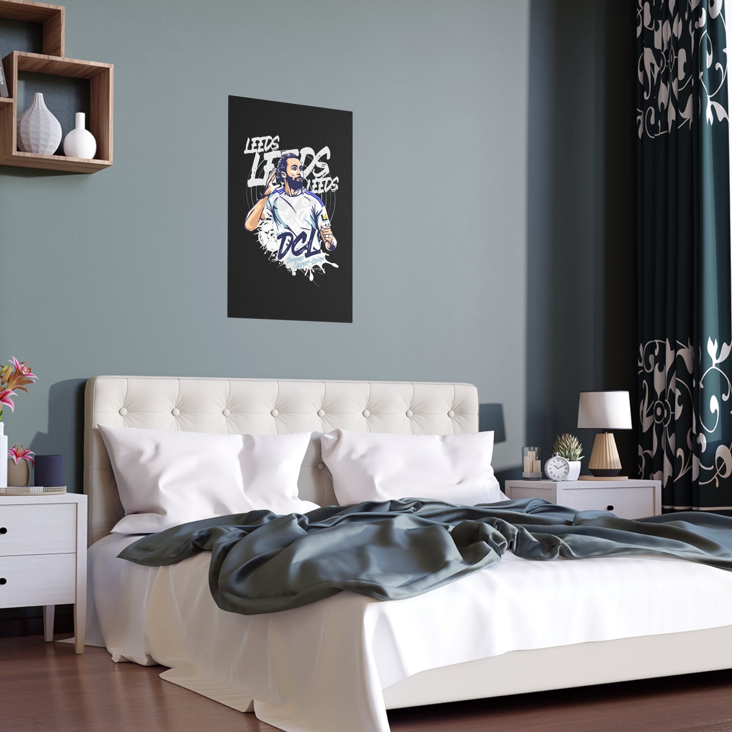 Vibrant Silk Poster “LEEDS: Dominic  Calvert-Lewin” Wall Art for Home - Lufcnews.co.uk