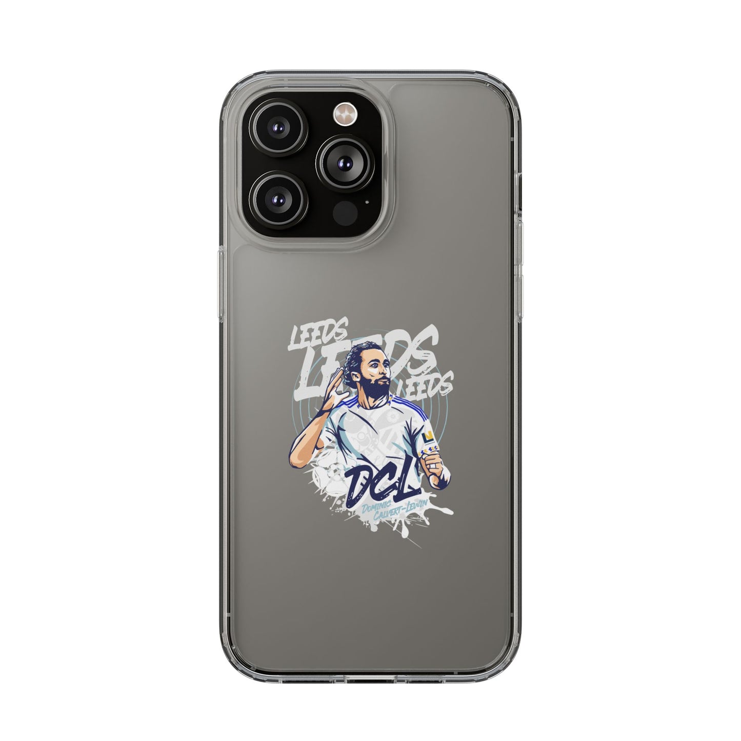 LUFC News “LEEDS: Dominic  Calvert-Lewin” Clear Phone Case - Lufcnews.co.uk
