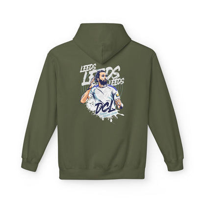 LUFC Softstyle Fleece Hoodie “LEEDS:  Dominic Calvert-Lewin” Midweight  Unisex - Lufcnews.co.uk