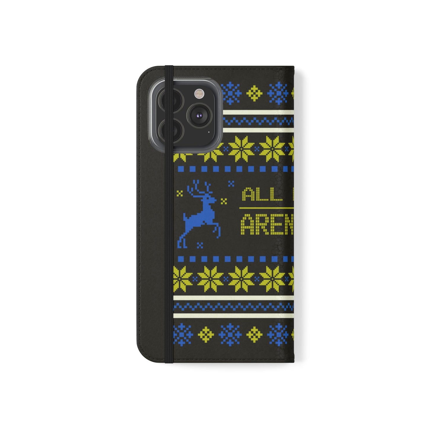 LUFC "All Leeds Aren't We" Flip Case  Phone Wallet: Christmas Edition