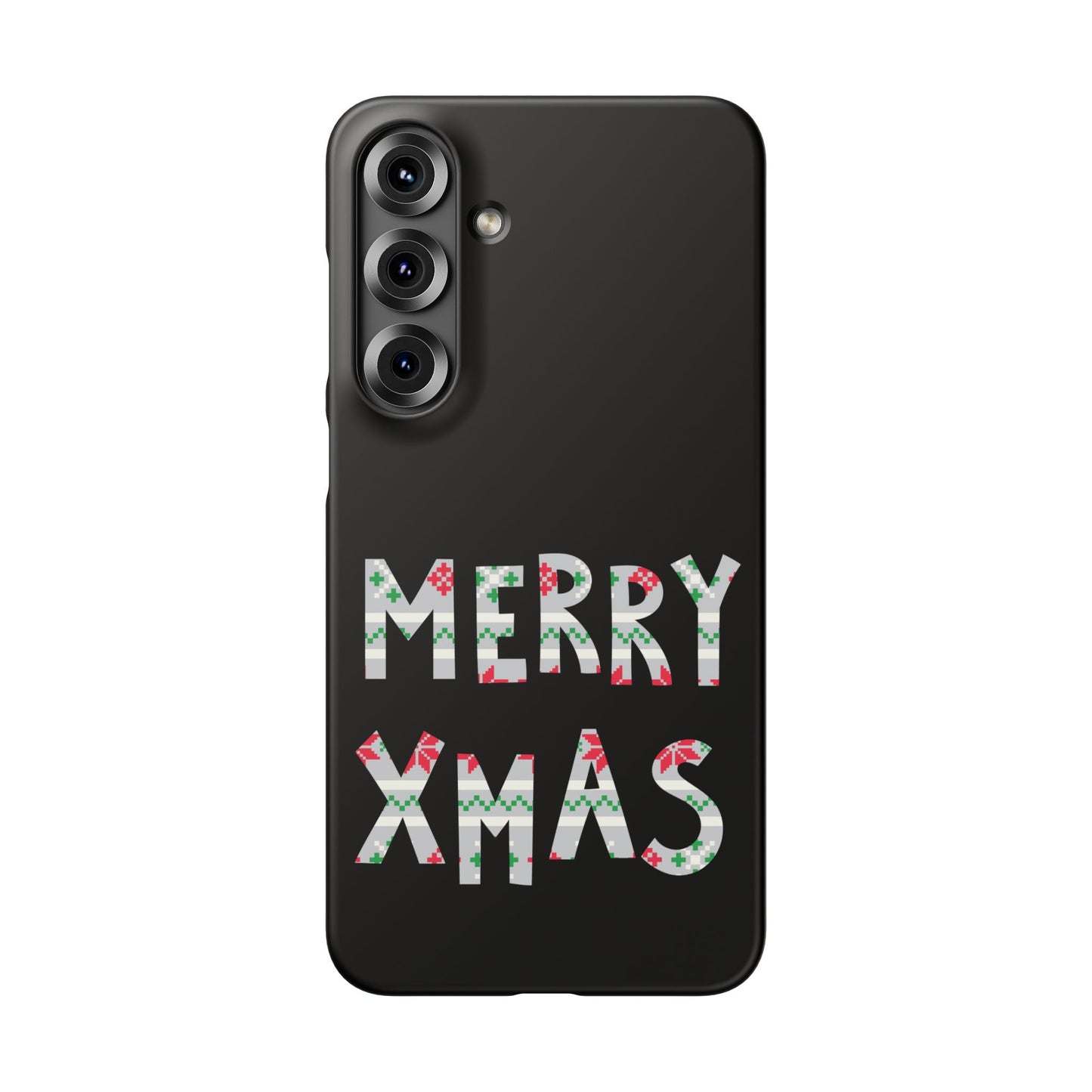 Leeds United "Merry Xmas" Red &  Green Emblem Snap Case: Christmas  Edition