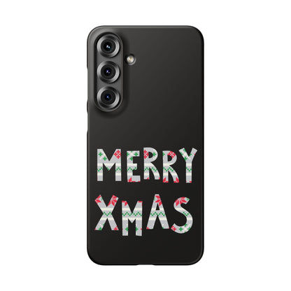 Leeds United "Merry Xmas" Red &  Green Emblem Snap Case: Christmas  Edition