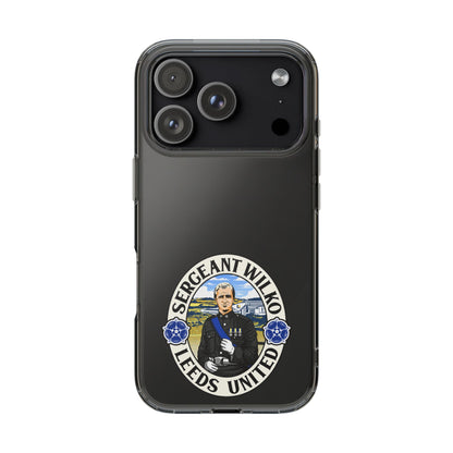 Leeds United “SERGEANT WILKO”  Clear Impact-Resistant Case - Lufcnews.co.uk