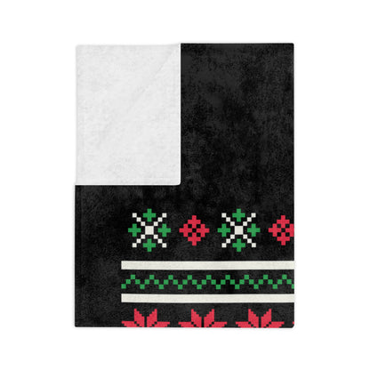 LUFC Christmas Velveteen Sports Blanket “ALL LEEDS AREN’T WE” Christmas Edition