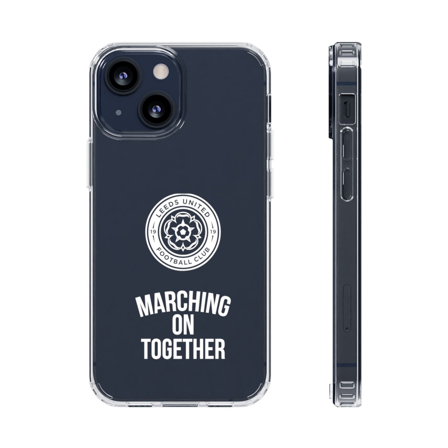 Leeds United “Marching On  Together” Clear Impact-Resistant  Case