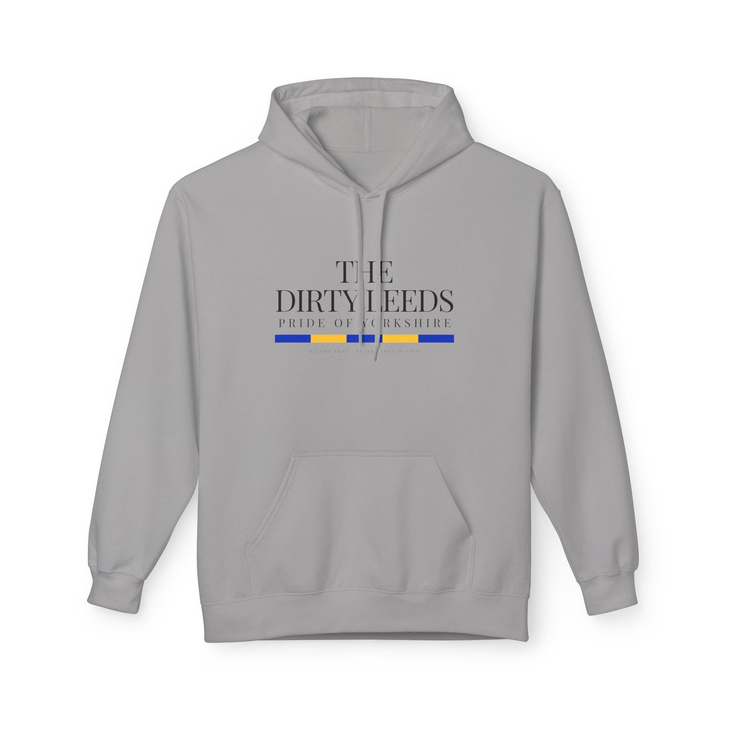LUFC “The Dirty Leeds: Pride of  Yorkshire” Softstyle Fleece Hoodie - Lufcnews.co.uk