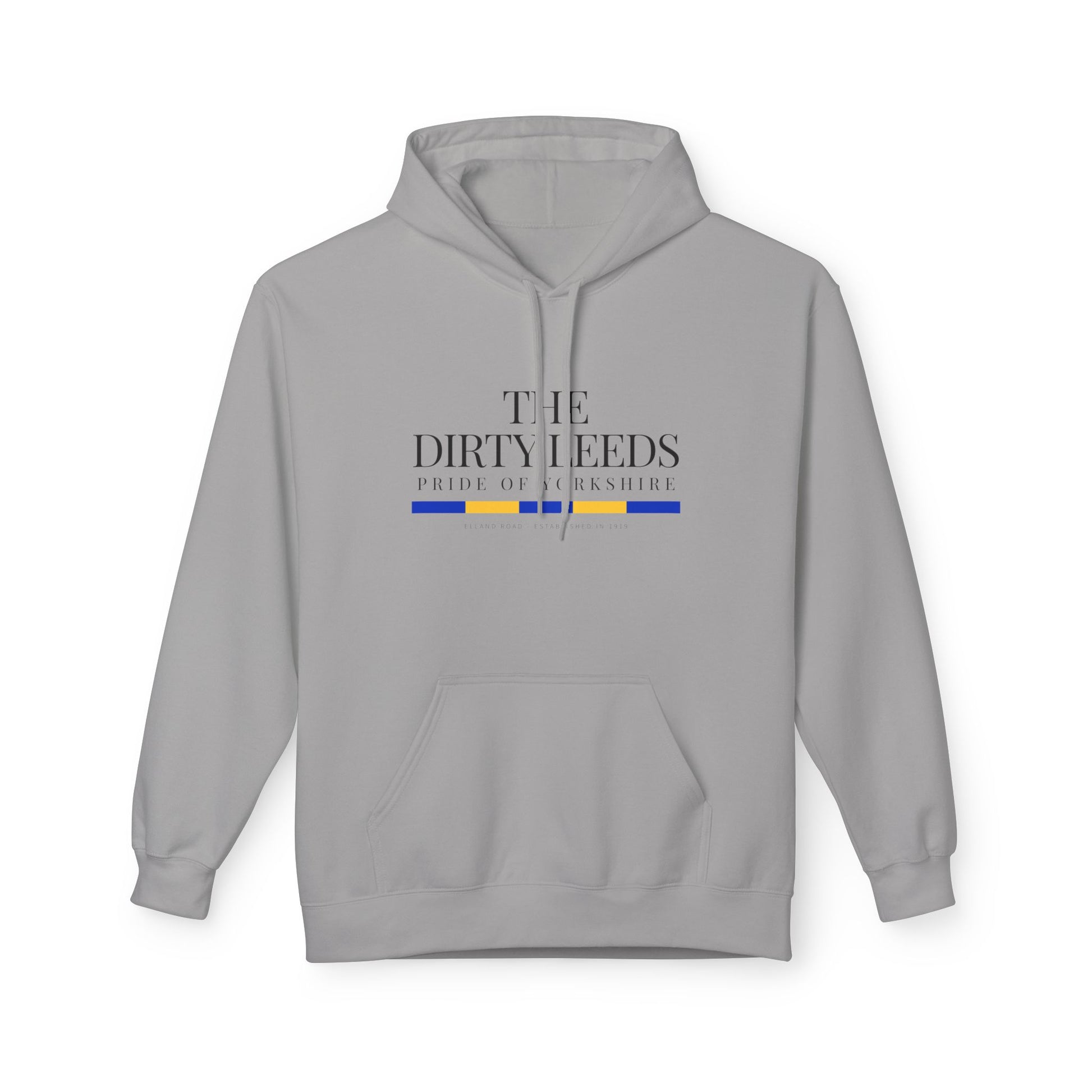 LUFC “The Dirty Leeds: Pride of  Yorkshire” Softstyle Fleece Hoodie - Lufcnews.co.uk