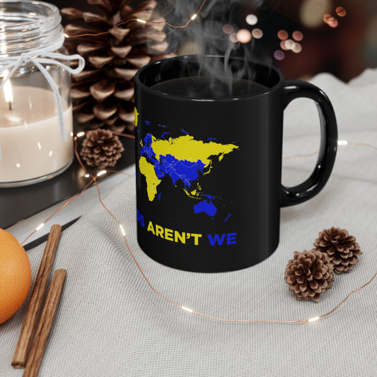 LUFC “All Leeds Aren’t We” World Map  Mug