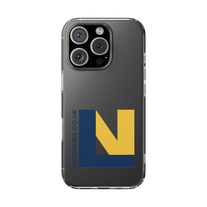Leeds United “LUFCNEWS.CO.UK”  Clear Impact-Resistant Case - Lufcnews.co.uk